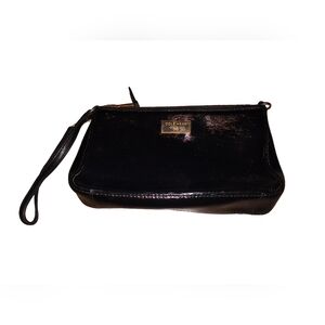 Cole Haan Shiny Black Wristlet